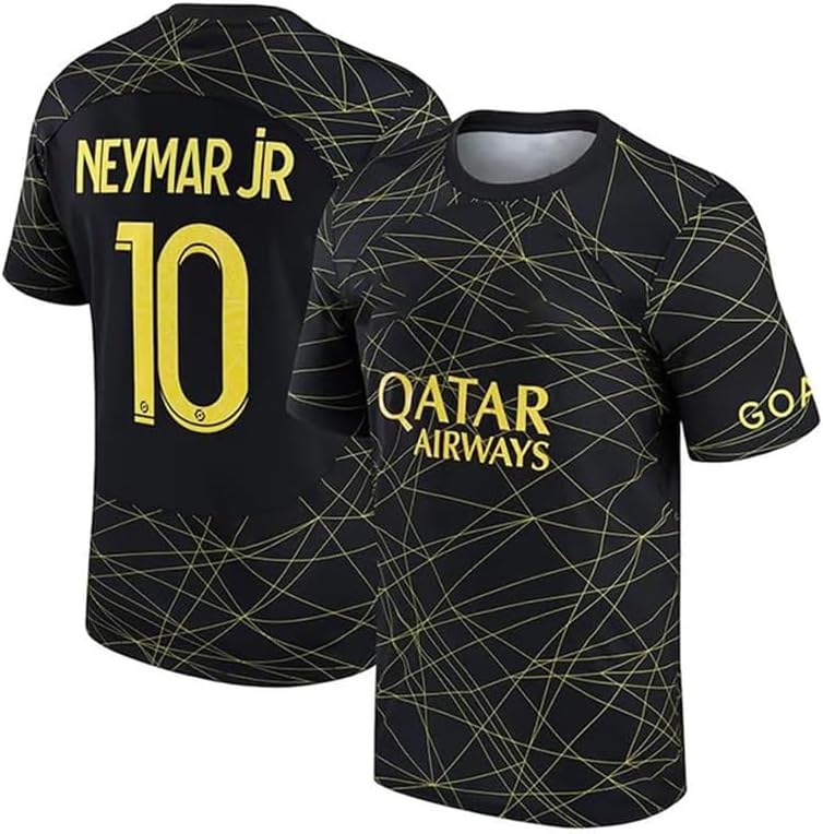 PSG Jersey|Neymar Jersey|PSG Football Jersey Black for Men and Boys