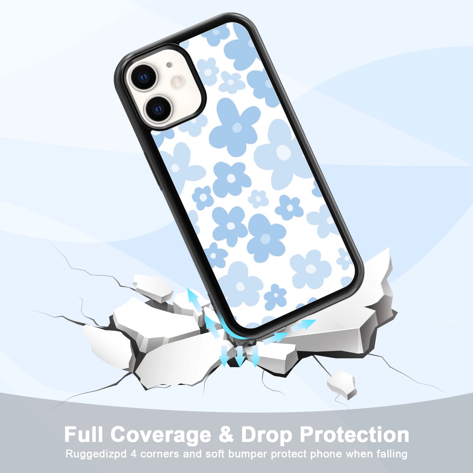 iPhoneケース iPhone 11 pro flower hard case llic luolnh Compatible with iPhone 11 Pro Case,iPhone 11 Pro Cute