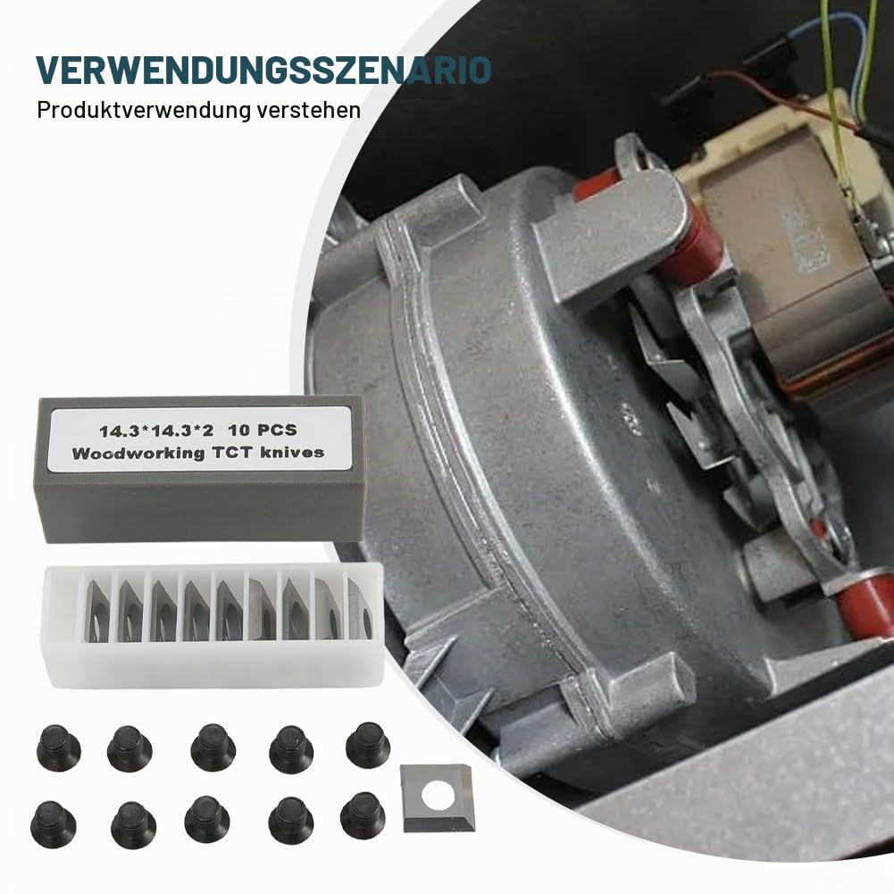 Hartmetall-Einsätze, Wendeschneidplatten, 14,3 mm Hartmetall-Schneideinsatz 25-499 für 25-130h, 20-600h, 25-131h 40700H-CT