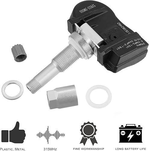 Miniatura 3 de X AUTOHAUX 4 unids 529332M000 Sistema de Monitoreo de Presión de Neumáticos Sensor TPMS Sensor 315MHz para Hyundai Accent Sonata
