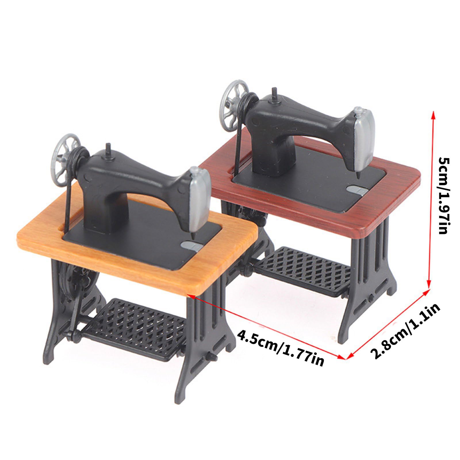 Amazon | ドールハウス用のミニチュアミシンモデル家具1/24ドール