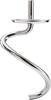 Kenwood CAT52.000SS Stainless Steel Dough Hook, Accessories for Kenwood Kitchen Appliances, Food Processors, Mixing Hook, Suitable for All Chef Food Processors, Stainless Steel, Silver