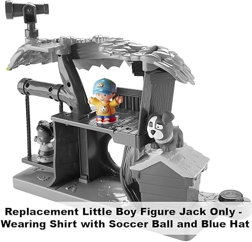 Miniatura 3 de Pieza de repuesto para juego Fisher-Price Little People Swing & Share Treehouse - DYF19 ~ Figura de repuesto para niño pequeño Jack ~ Camisa con