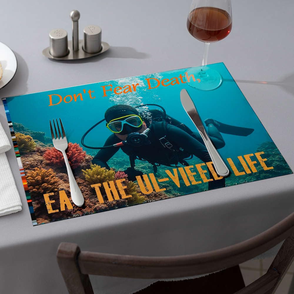 Set de table silicone Don't Fear Death de qualité supérieure pour réception