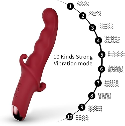 Miniatura 2 de Herramientas para adultos para mujeres, juguetes de orejas de conejo, 10 potentes modos de vibración, silicona realista, impermeable, diseño en