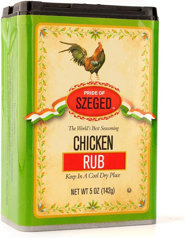 Pride of Szeged Chicken Rub Seasoning Mix, 5oz. Tin (142g), 1-Count