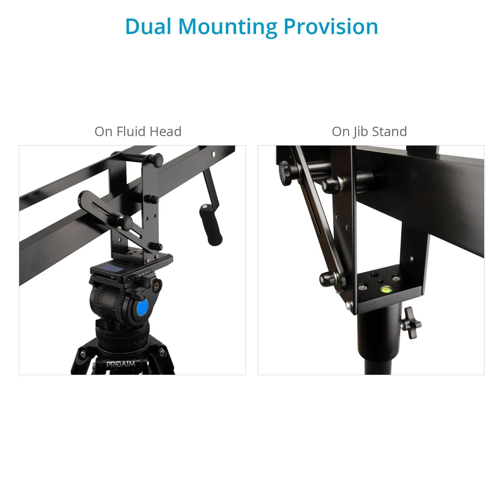 PROAIM 4' Astra videocamera compatta gru/jib con stand. Carico utile-8kg/17.6lb. Include supporto LCD e palo contrappeso (JB-AS04-TS)