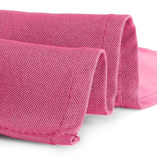 Image of Gee Di Moda Rectangle Tablecloth - 90 x 156 Inch Fuchsia Table Cloth for 8 Foot Tables with Floor-Length Drop - Heavy Duty Washable Fabric for Holiday Party, Dinner, Weddings & Baby Shower
