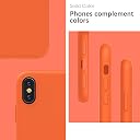 YATWIN Silicone Back Case for iPhone X/XS, Soft-Touch Phone Back Cover for Apple iPhone X/XS - Orange gallery image