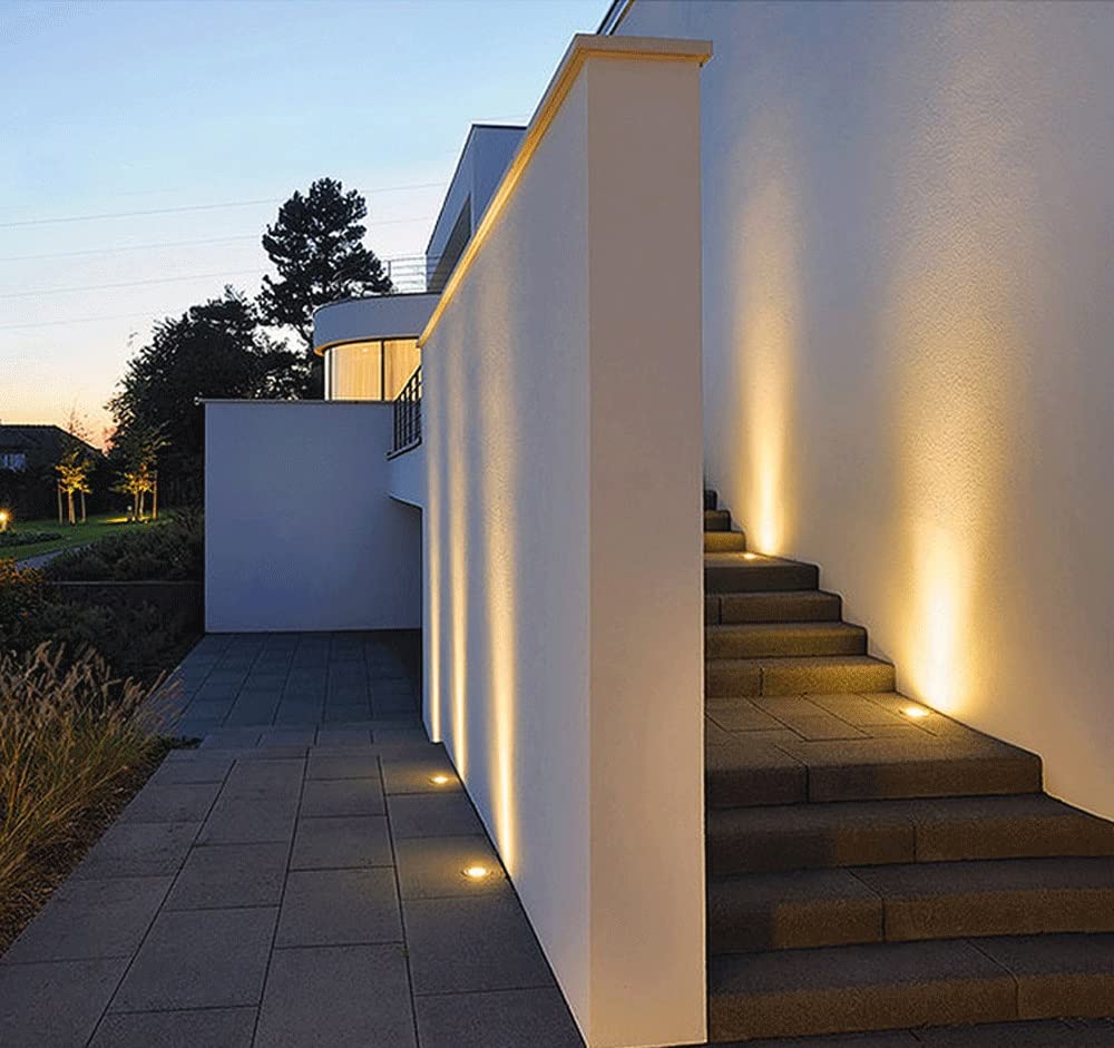 MOCIGERN Outdoor In-Ground Light with GU10 Base Landscape LED Lighting Waterproof Well Light for Deck,Garden,Pathway,Walkway,Lawn