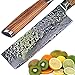 Ruka Damasco acciaio 17 cm Nakiri coltello, aspetto martellato, taglio rasoio giapponese VG-10 acciaio 67 strati, Damasco Coltello Nakiri con manico ergonomico