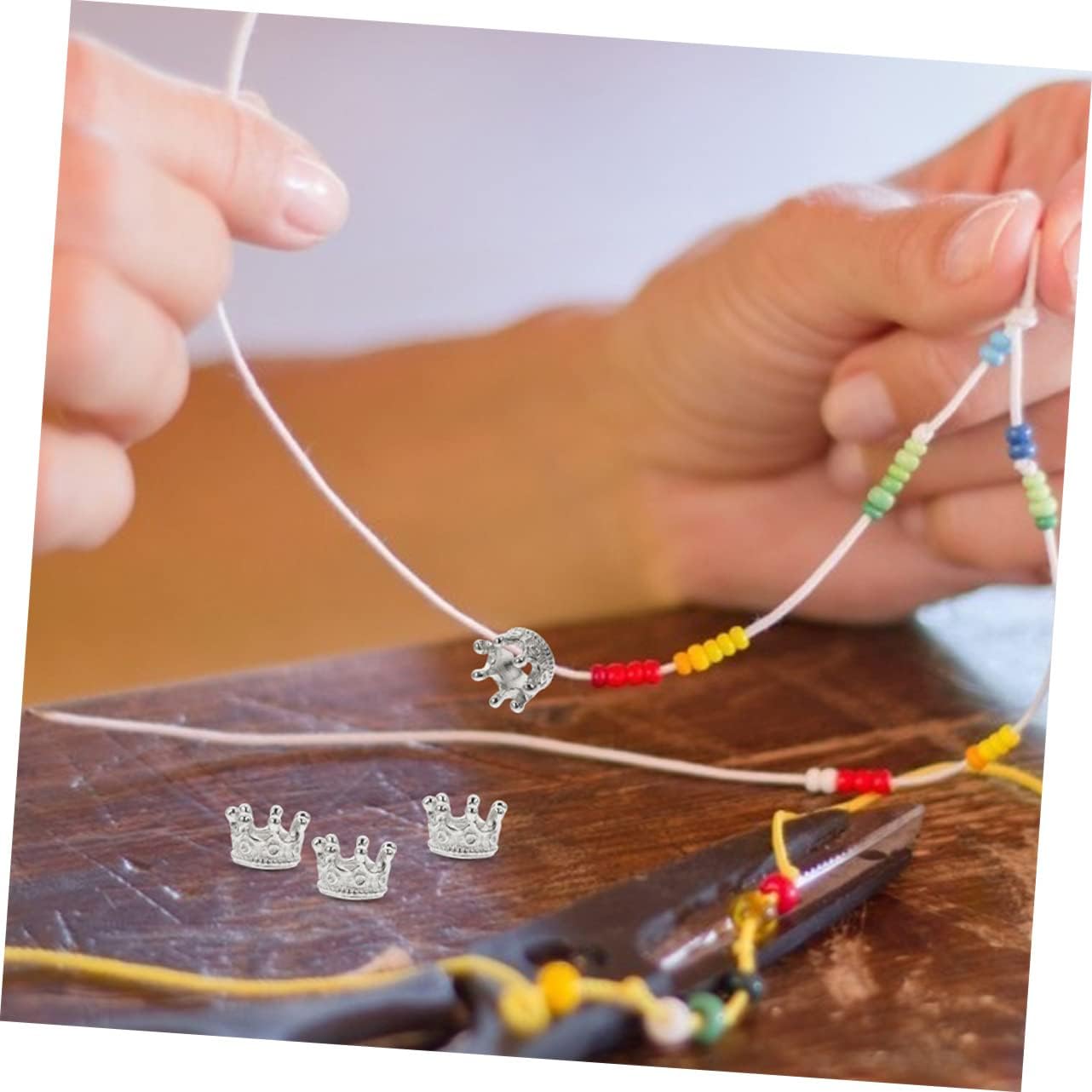 NUOBESTY 120 Pcs DIY Accessories Bead Vintage Ornaments Keychain Charms Bulk Charm Braclets Gold Crafts Charms - Image 8