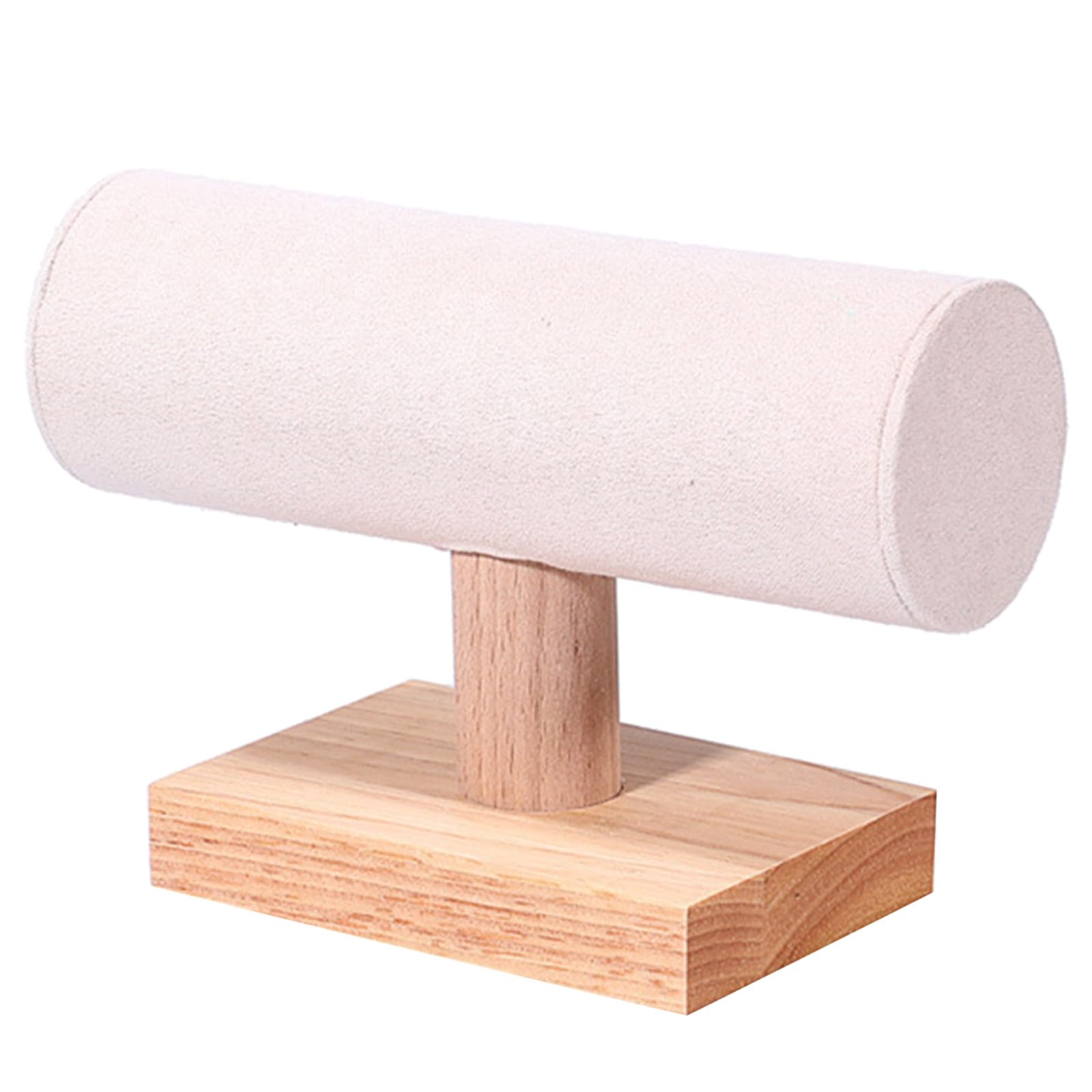 HDOYTXXM Headband Presentation Tray Natural Wood Necklace Display Rack Elegant Jewelry Holder Accessory Holder for Women Jewelry Ornament Stand