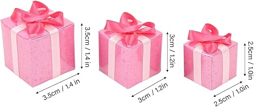 Miniatura 8 de Cajas de regalo de casa de muñecas 112, juego de figuritas de paquetes de Navidad para decoración navideña