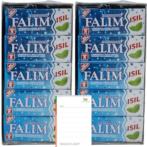 Bens Garden Bundle: Falim Kaugummi 2 Boxen (40x5er) + Notizblock