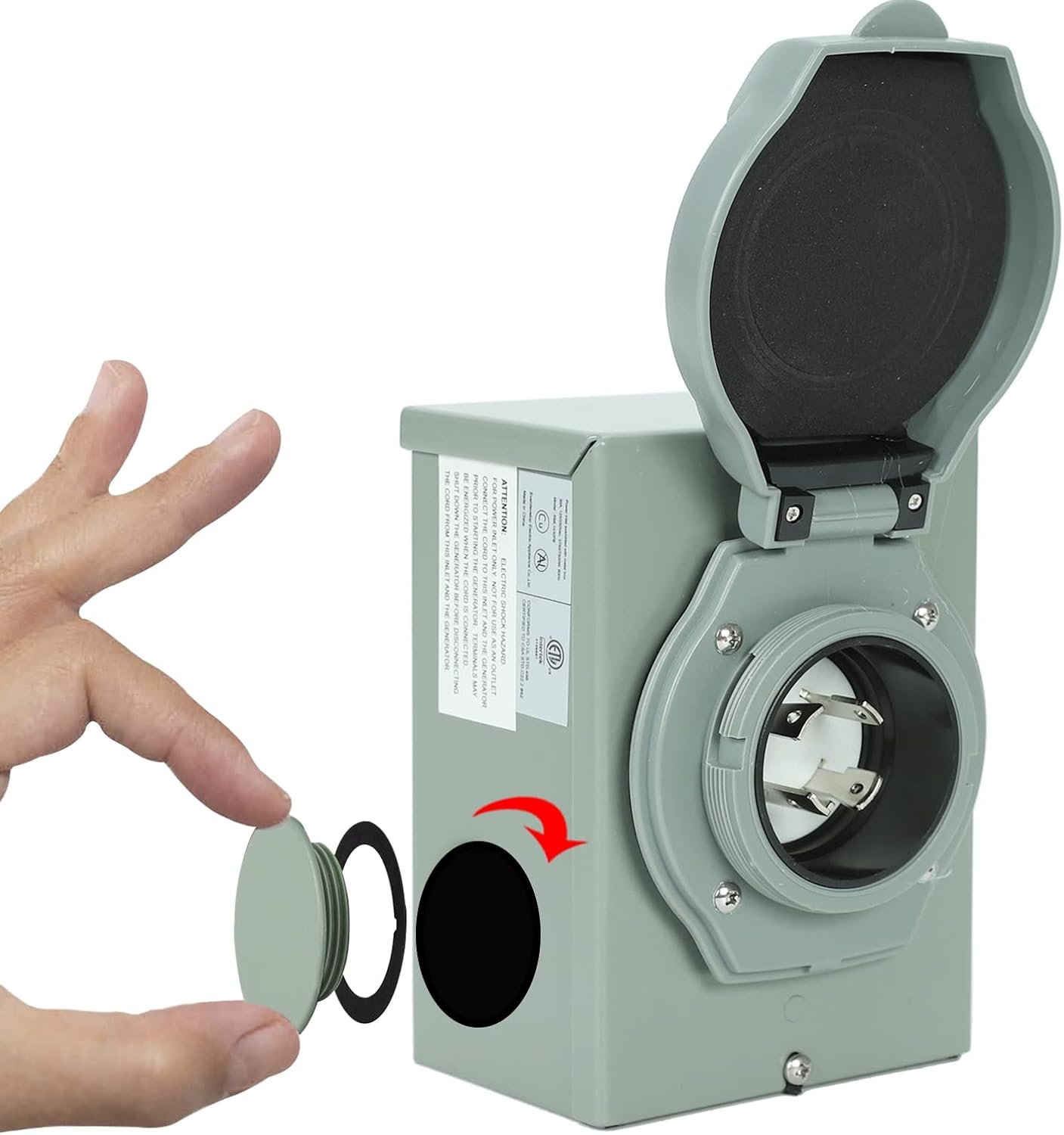 STMGW 30 Amp Generator Inlet Box with Indicator, Botswana Ubuy