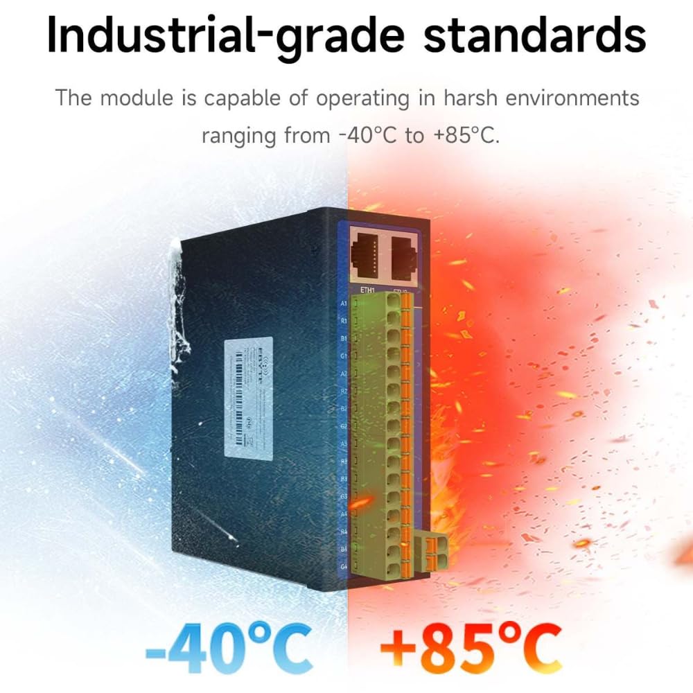 RS485 auf RJ45 4/8 Ports Serial Server Datenübertragung Modbus Gateway NA24/281 Serie Dual Ethernet Port UDP HTTP MQTT Watchdog Industriequalität (8-Wege)