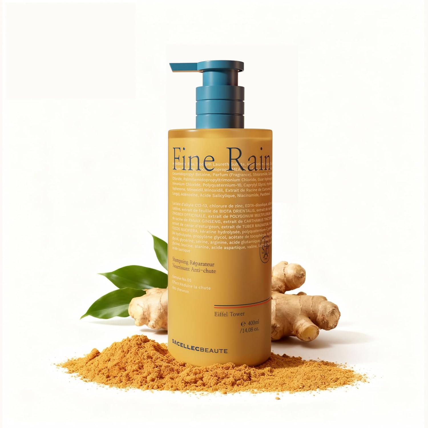 Hair Growth Shampoo 14 oz - For Thinning Hair & Volumizing - Plant-Based with Turmeric, Caffeine & Fo-Ti - Controls Oil, Soothes Scalp - Men & Women