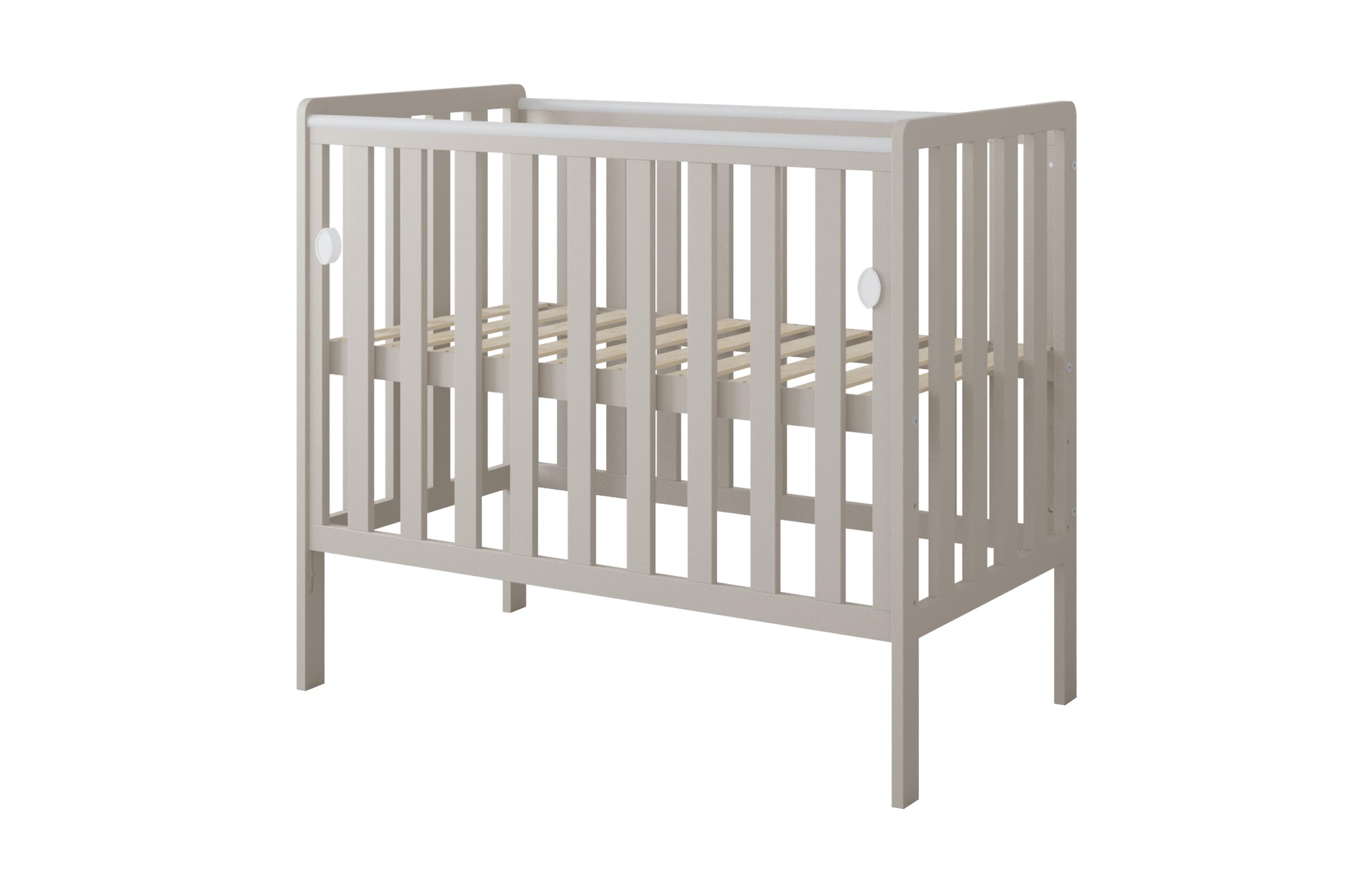 zee BAMBI Lettino Co-Sleeping 100x50 cm Cashmere con Ruote Lettino Neonato Portatile Culla Regolabile 3 Livelli Letto per Bambino Stile Scandinavo Minimalista