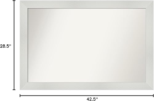 Miniatura 6 de Amanti Art Espejo personalizado, espejo de baño blanco mosaico, espejo de pared o espejo de tocador de baño sobre el fregadero (28.5 x 42.5