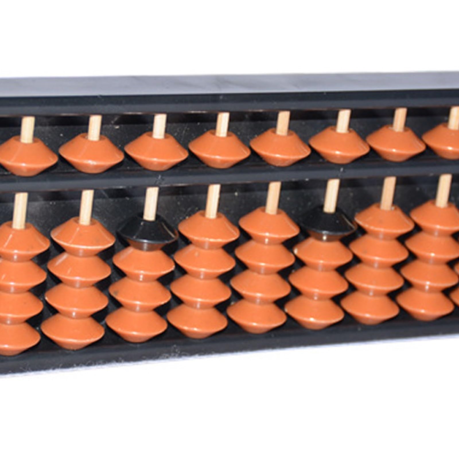 Arithmetisch Abakus Digit Standard Professional Abacus 13 Spalten Soroban Rechner for Pädagogisches Lernwerkzeug Berechnungswerkzeug(Brown)