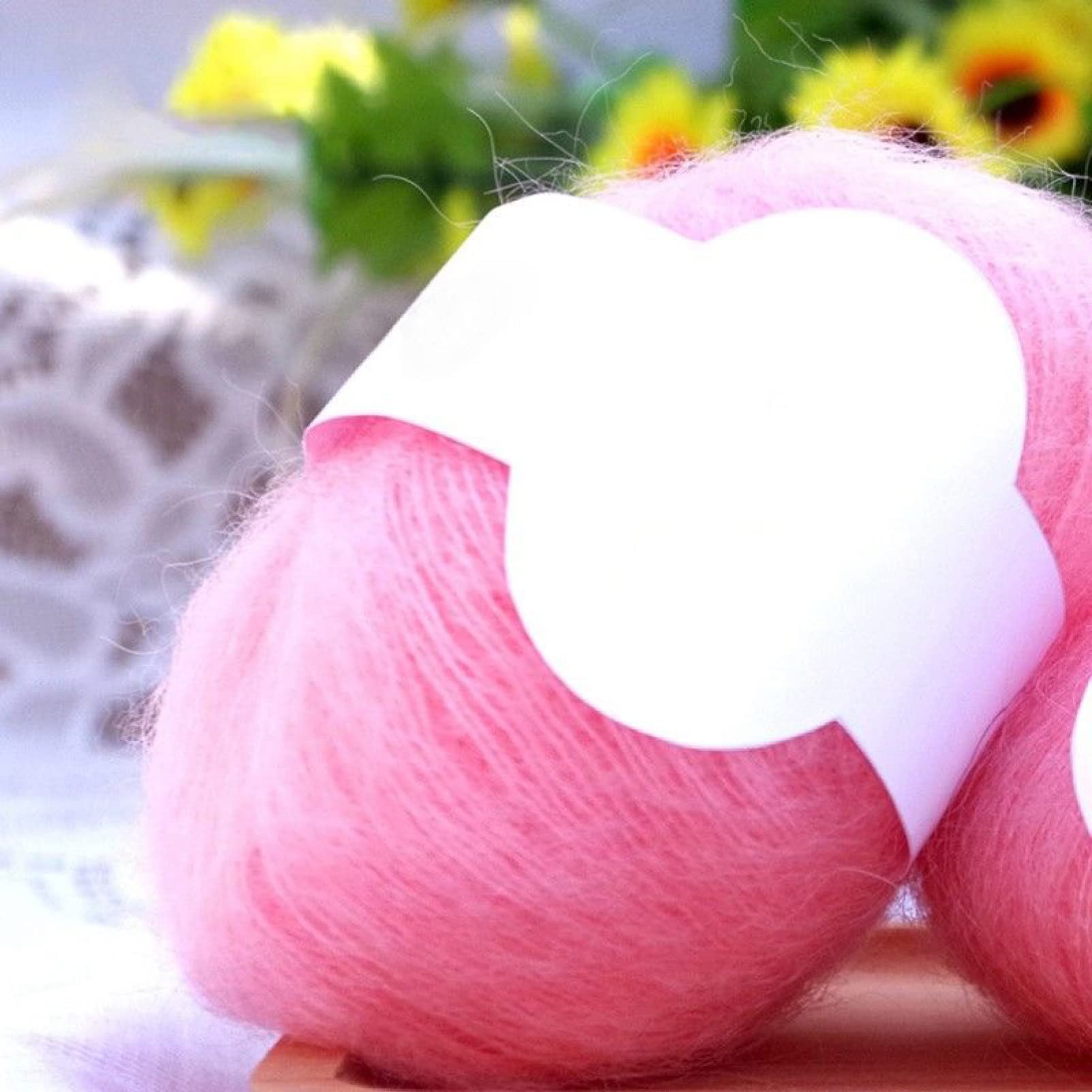 Hilo de Cachemira y Mohair 50 g, 2 ovillos Lana Suave Seda for Tejer Chal, suéter Crochet(A)