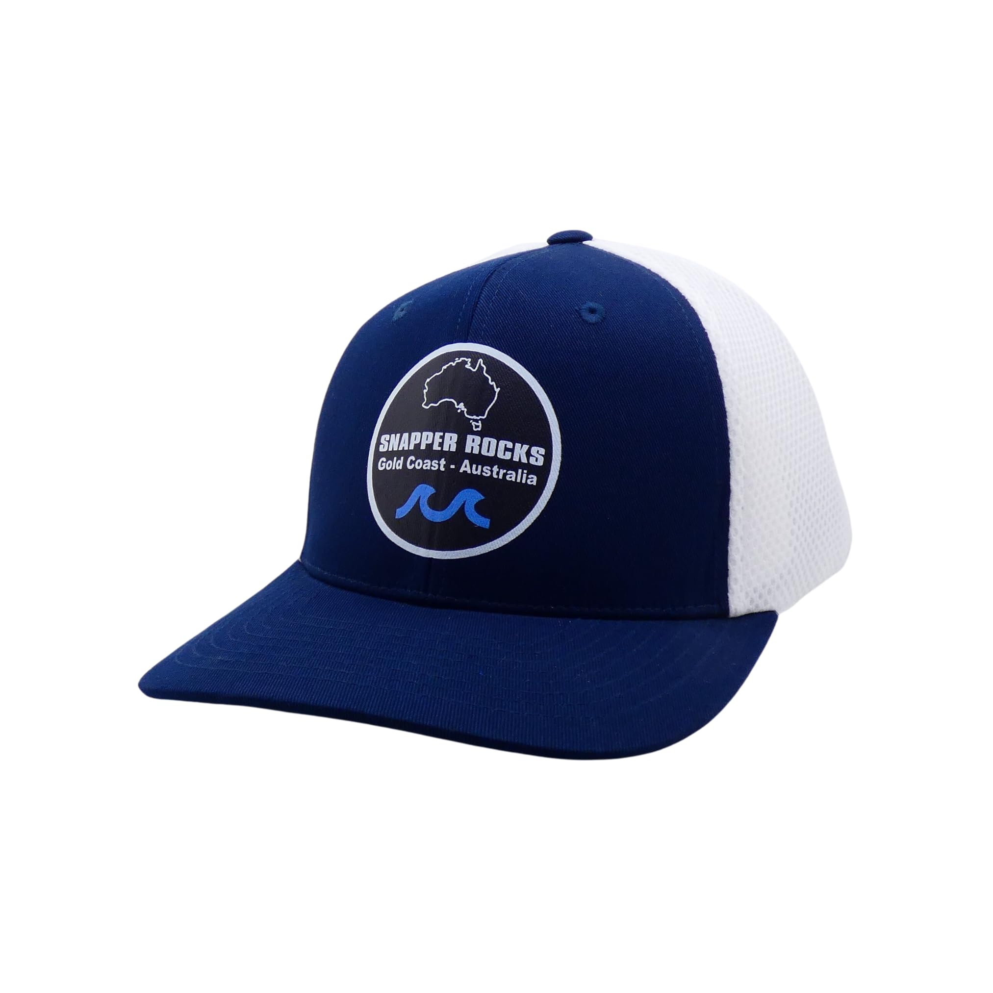 World Surfspots Snapback Micro Mesh Trucker Hat. 15 Surfspots to Choose from. Circle Logo.