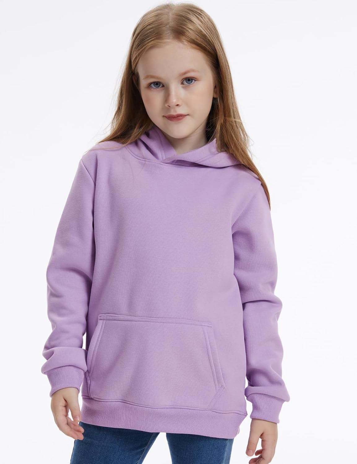 Flygo Unisex Boys Girls Sherpa Hoodie Fleece Lined Hooded Sweatshirt Pullover Sweater Kids Fall Winter Hoodies 5-11Years - Image 2