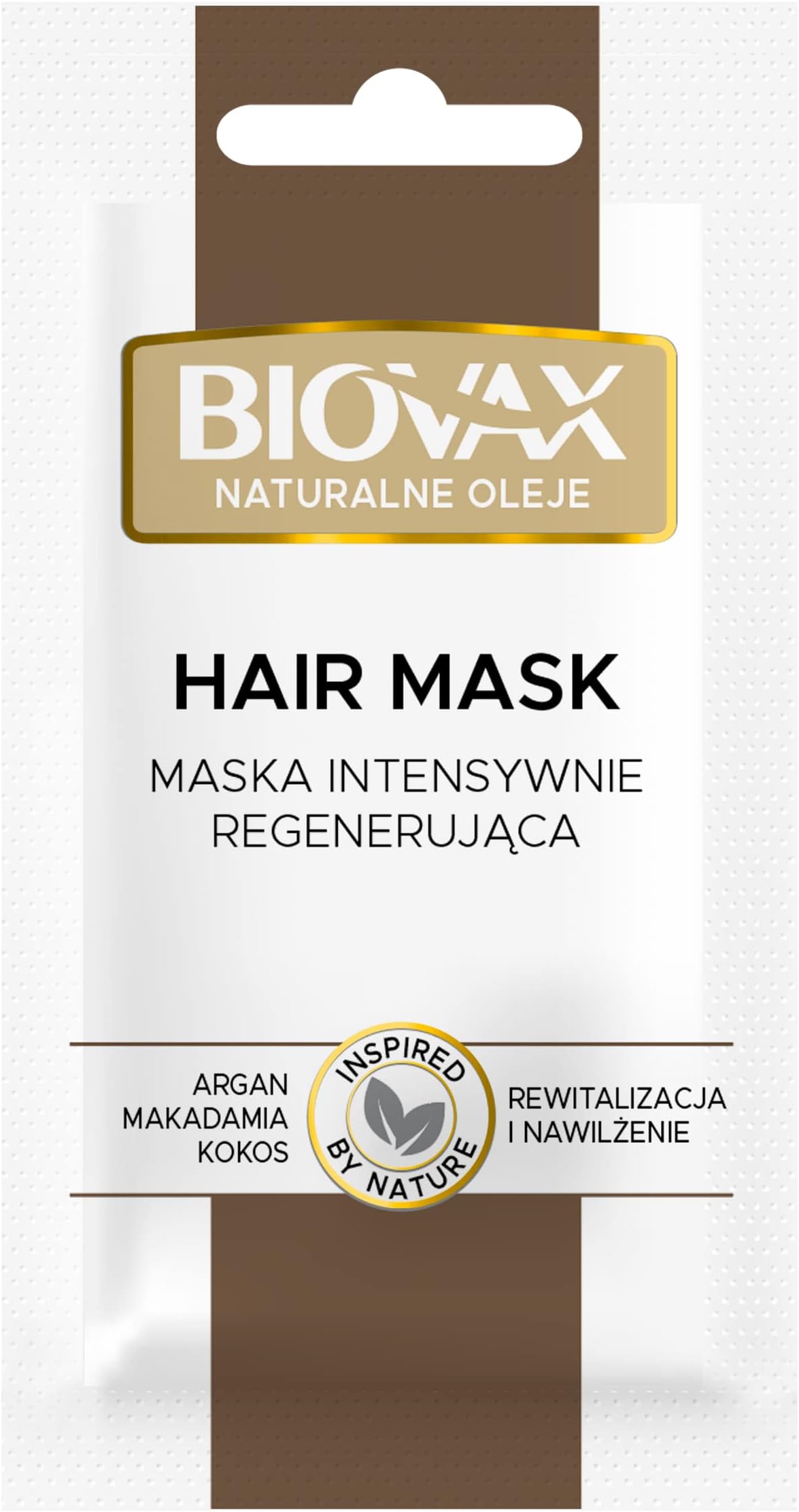 L'Biotica Biovax Intensive Repair Macadamia Nut and Argan Oil Hair Mask 20ml
