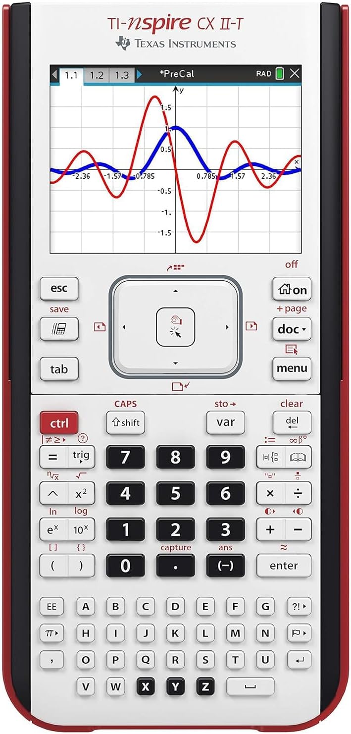 TI-NSPIRE CX II-T - Digital Color Graphing Calculator