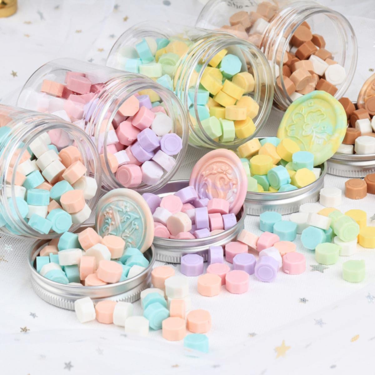 Perles De Cire à Cacheter Octogonales – Pour Sceller Invitations, Lettres & Emballages Cadeaux Avec Style Rétro