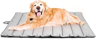 XIAPIA Waterproof Dog Mat for Outdoor, Washable Dog Bed, Antistatic, Hygienic, Foldable, Large Travel Blanket for Pets, 110 x 68 cm (Light Grey) product image