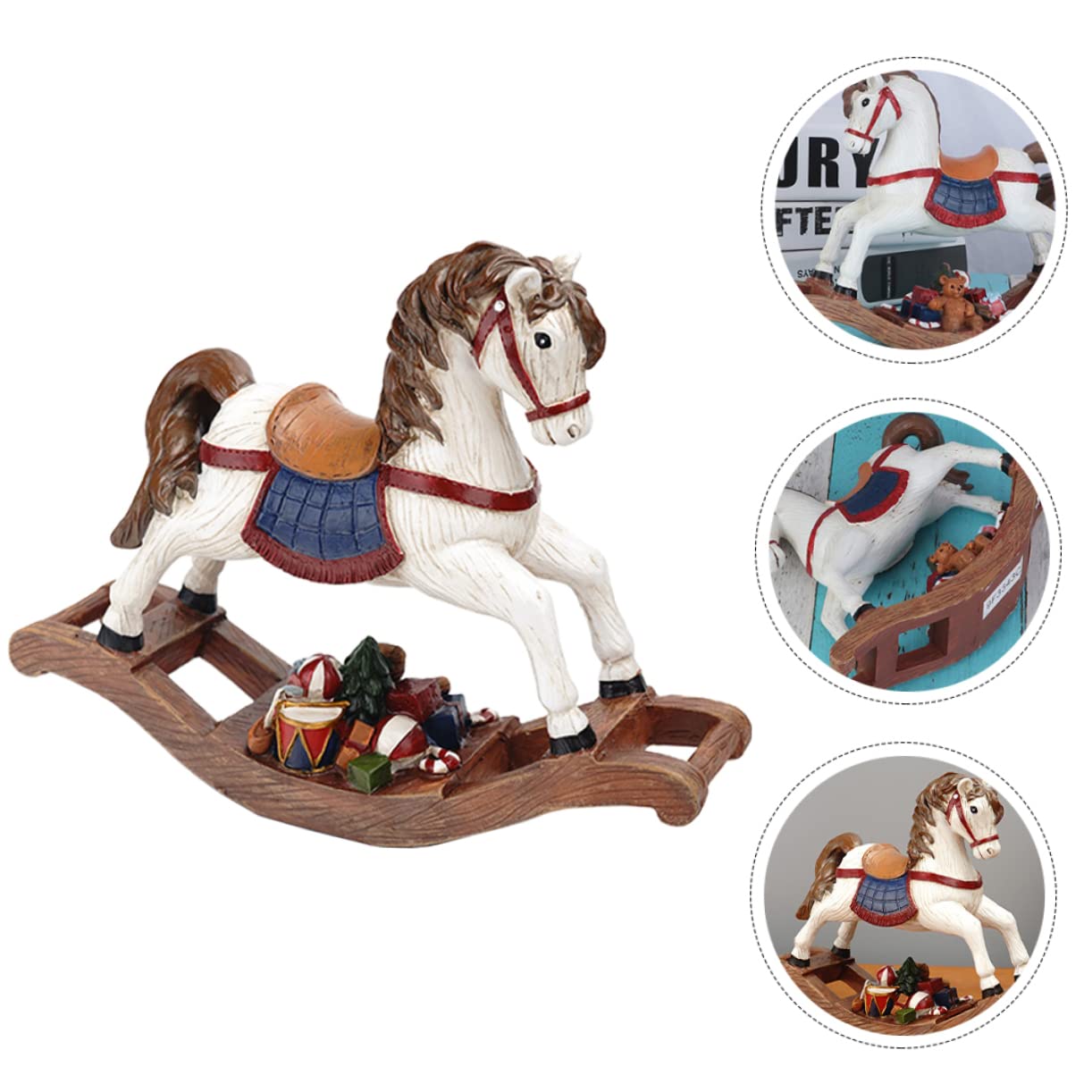 Alipis 2 Pièces Décoration de Noël Résine Ornement de Bascule Résine pour Bureau pour Créer Une Ambiance Festive et Amusante Original pour Adultes