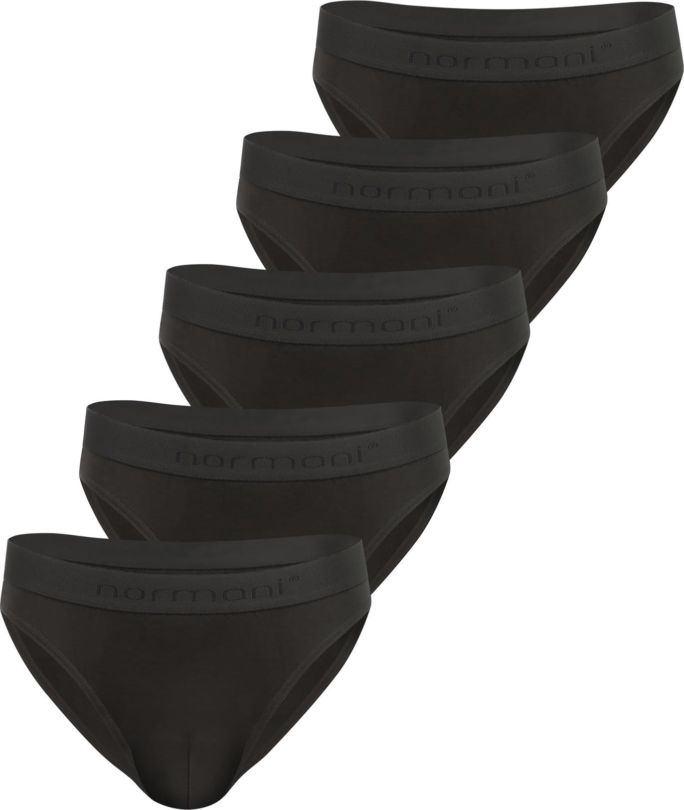 normani 5er Pack Herren Slips Unterhosen aus klimaregulierender Bio-Baumwolle mit Elasthan