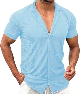 Hawaiian Shirts for Men Xs Casual Shirts Tee Tops for Men Comfy Formal Shirts Tee Shirts for Men Silk Long/Short/Sleeveless Sleeve T-Shirts for Men Work Regular Fit Shirts Blouses for Men