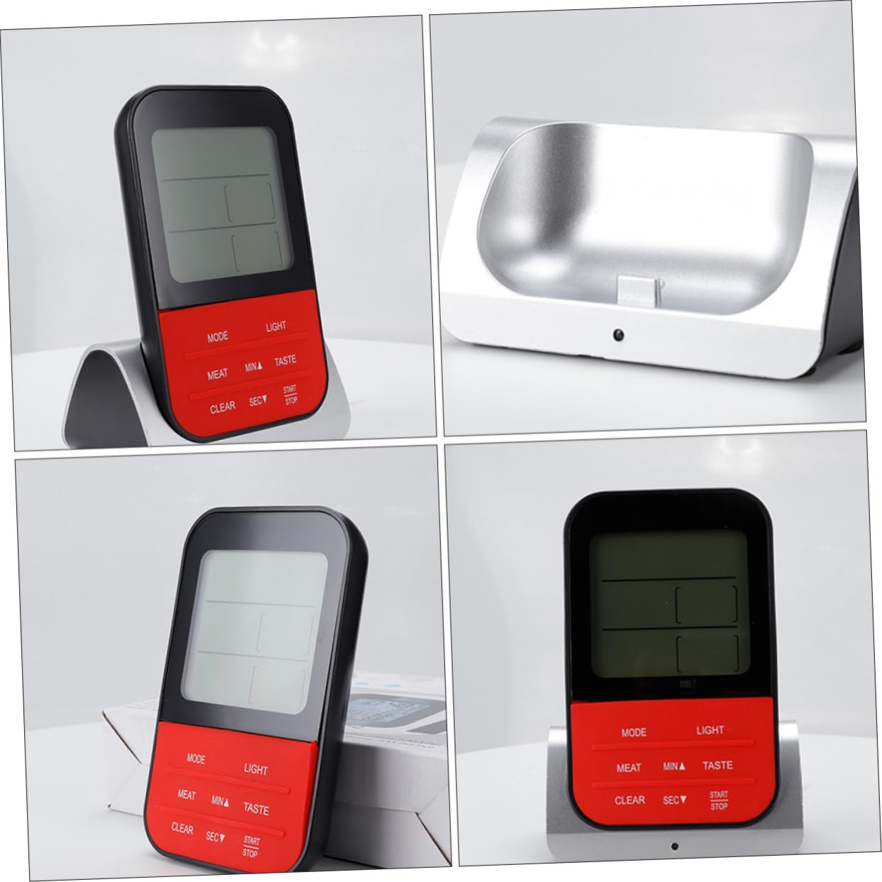 Cabilock Thermomètre Alimentaire Nourriture Viande Thermomètre Digital Numérique Cuisson De La Viande Un Barbecue Thermomètre à Viande Sucre Gril Cuisine Café Électronique Acier Inoxydable