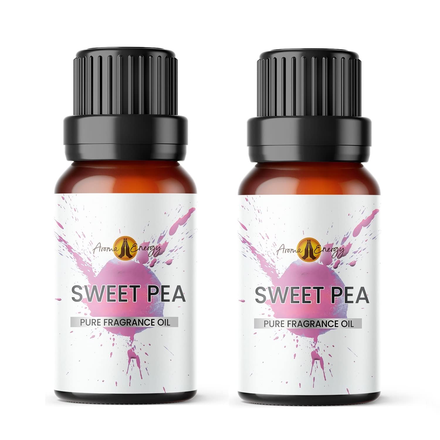 Aroma Energy | Sweet Pea Fragrance Oil 20ml (2 x 10ml) - Highly Scented Oil for Making Candle, Soap, Wax Melt, Diffuser etc — image 1