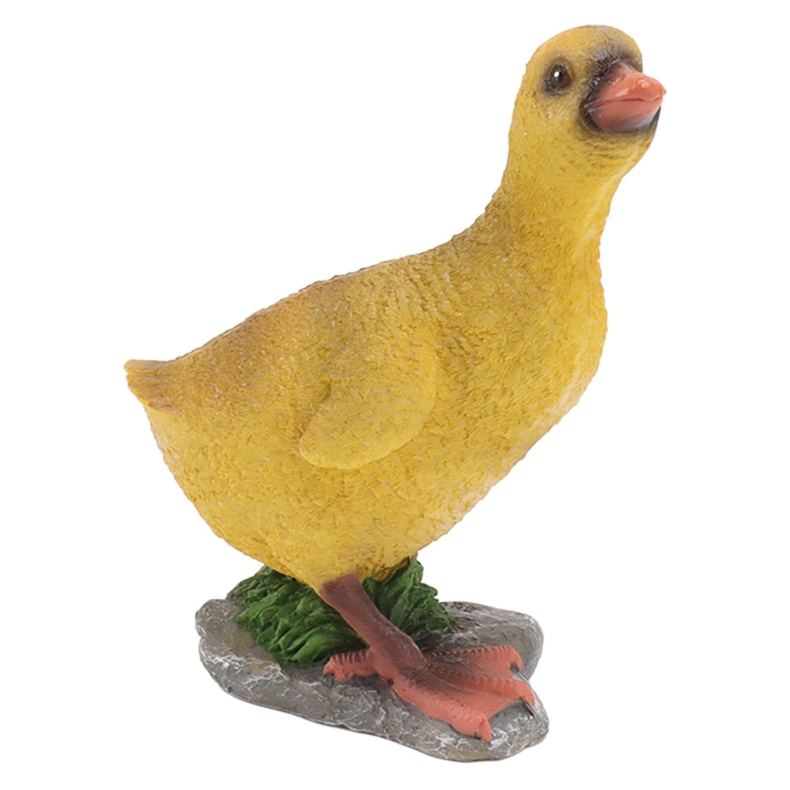 Statue jardin canard en résine pour décoration printanière