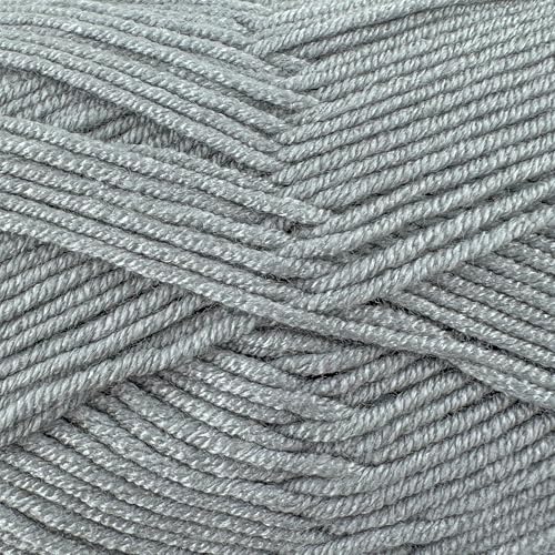 Image of Cloud Touch Baby - DK Weight Soft Anti-Pilling Yarn for Baby Clothes, Blankets & Amigurumi Crochet & Knitting, 90% Acrylic 10% Viscose derived from Bamboo, 3.53 Oz / 262 Yards (Gray, 1 Pack)