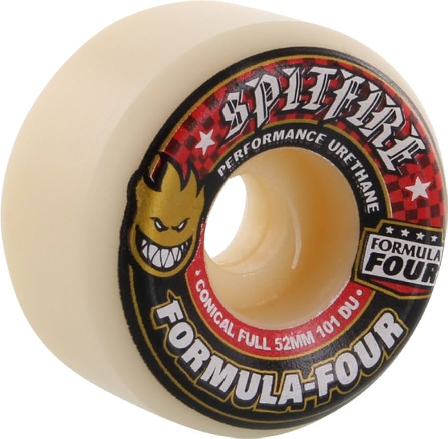 スケートボード Spitfire Formula Four Conical 52mm 101Du Spitfire Formula Four Conical Full 101du Skateboard Wheel