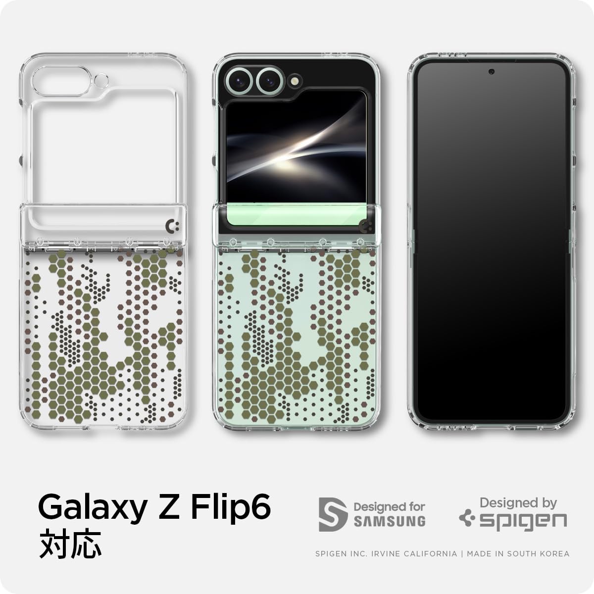 Spigen Galaxy Flip 6 ケース フロスト 超薄型 超軽量 耐衝撃 ワイヤレス充電 対応 マット仕上げ レンズ保護 指紋防止 擦り傷防止 ウルトラ・ハイブリッド プロ ACS08290(デジタル・カモ) Amazon.co.jp: Spigen Galaxy Flip 6 ケース フロスト 超薄型 超軽量