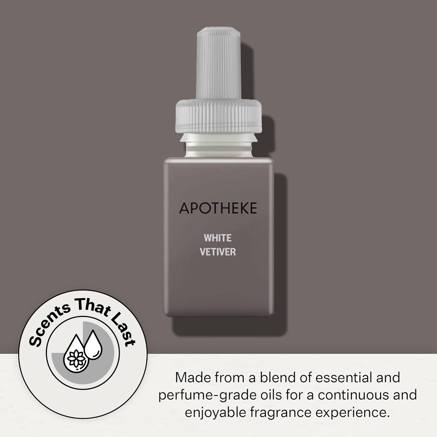 Pura Smart Home Plug-in Diffuser Refills by Apotheke, (White Vetiver, 2-Pack) - Pura Fragrance Refills - Long-Lasting Aromatherapy Air Freshener Fragrance Products with Perfume-Grade Essential Oils