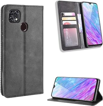 for ZTE ZMax 10 / ZTE Z6250 Wallet Case, PU Leather Flip Book Style Folio Cover with Kickstand Card Holder Slots Protective Magnetic Phone Case for Consumer Cellular ZMax 10 /ZTE ZMax 10 Black