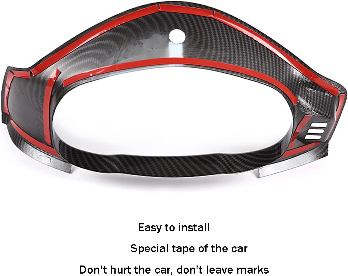 Car Accessories Fit For Subaru BRZ & Toyota 86 2012-2020 Interior Dash board Instrument Panel Dial Trim Cover Frame (Carbon Fiber Style) ABS 1 PC