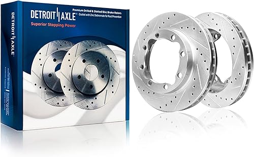 Miniatura 75 de Detroit Axle - Rotores de freno traseros para Ford F-150 Lobo 2012, 2013, 2014, 2015, 2016, 2017, 2018, 2019, 2020, Ford F-150 Lobo, Rotores