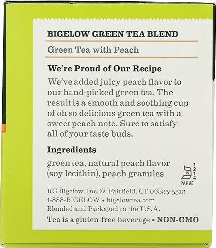 Miniatura 170 de Bigelow Tea Té verde bigelow con bolsas de té de limón con cafeína Caja de 20 contar - Paquete de 6