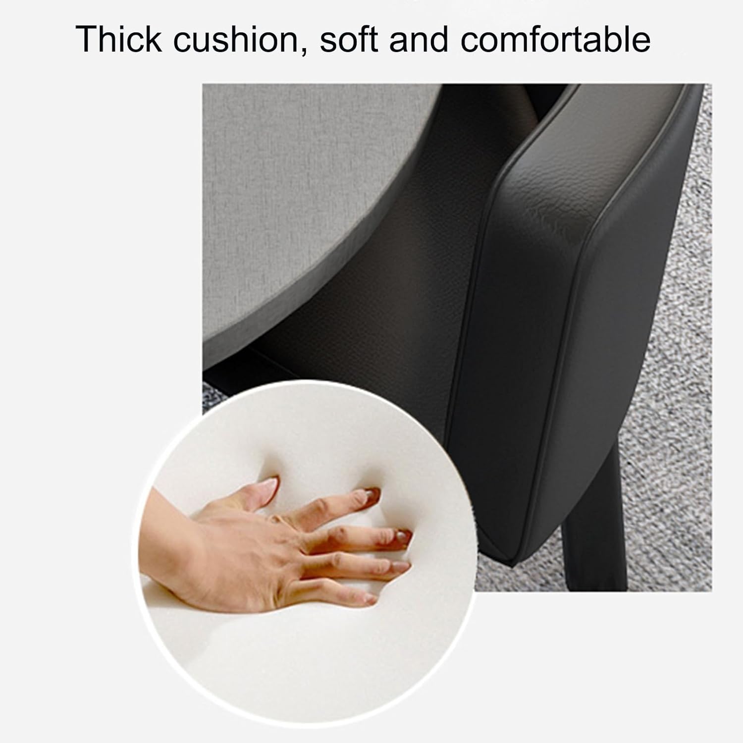 Office Reception Table and Chair Set, Coffee Table for Conference Room, Round Table and Chair Set for Living Room Bedroom，Brown