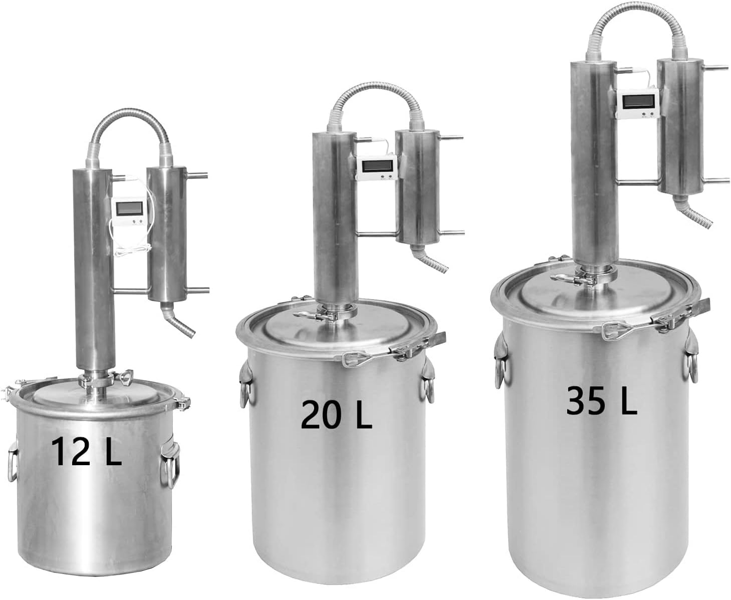 1235 L Home DIY Distiller Moonshine Stainless Still Rose Water Distillation Oil Brew Kits