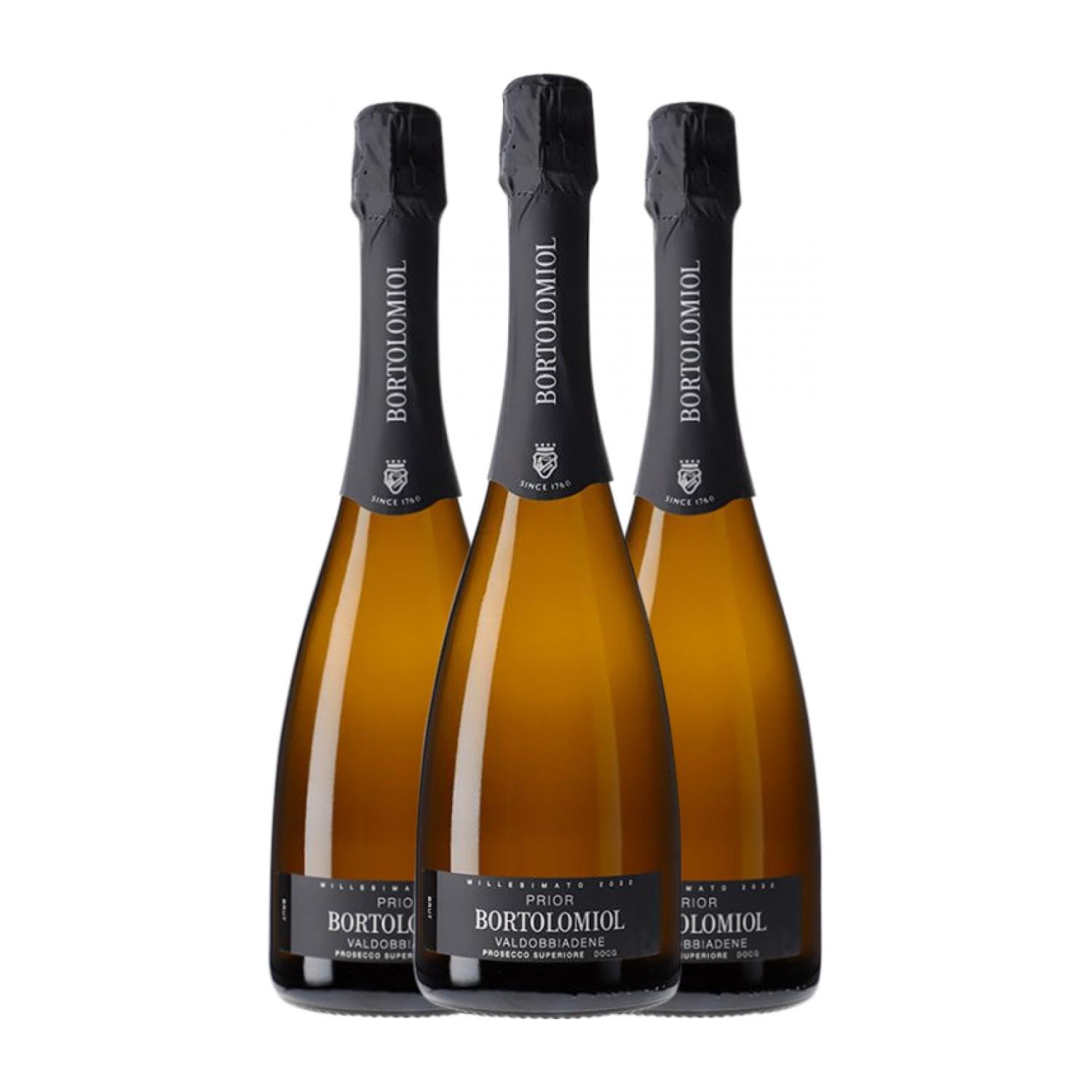 Bortolomiol Prior Prosecco di Conegliano-Valdobbiadene 75 cl Espumoso blanco (Caja de 3 Botellas de 75 cl)