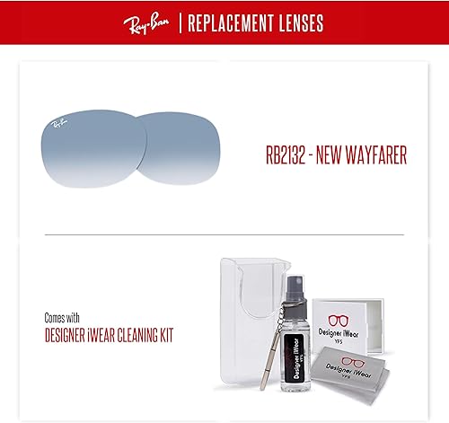 Miniatura 4 de NEW RB2132 New Wayfarer Replacement Lenses For Men For Women+BUNDLE with ACCESSORY EYEWEAR KIT